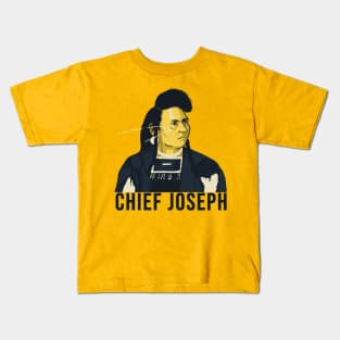 Chief Joseph Native American Vector Art 2 Kids T-Shirt